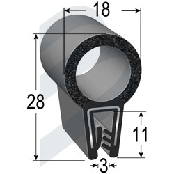 PERFIL DE REMATE CON ESTANQUEIDAD FRONTAL