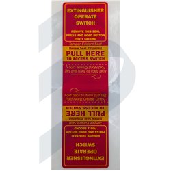 ETIQUETA PARA PULSADOR MANUAL PARA FPX103C