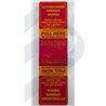 ETIQUETA PARA PULSADOR MANUAL PARA FPX103C