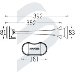 BOCINA XB2 DOBLE COMPRESOR