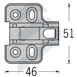 BASE BISAGRA CAZOLETA 180