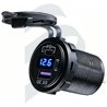 TOMA USB A+C CON VOLTIMETRO