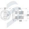 TOMA USB A+C CON VOLTIMETRO