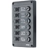 Switch panel type p6 with 6 fuses 24V