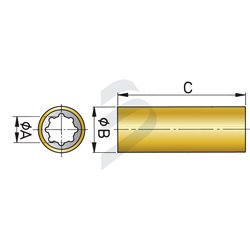 Rubber bearing 35mm (laminated phenolic housing)