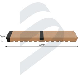 FLEXITEEK-2 T. GRIS 45MM + 2LC BLANCO 5MM (2M2)