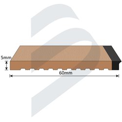 FLEXITEEK-BORDE SCRUBBED 60MM+1LC GRIS 5MM (2M2)