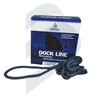 DOCK LINE WITH PRE-SPLICED EYE SOLID BLACK 12MM - 9M
