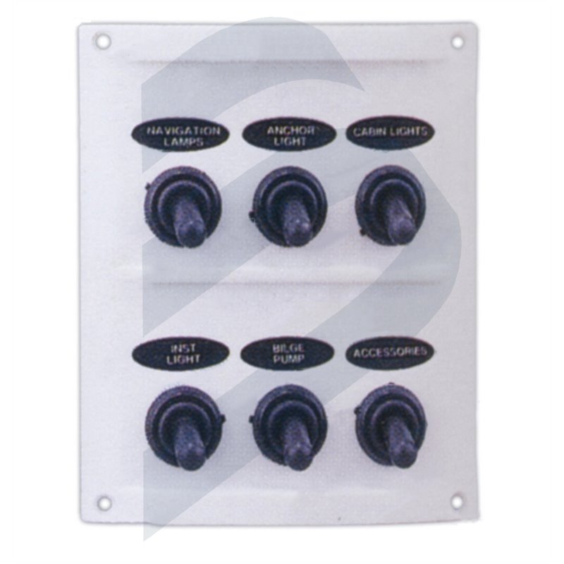 PANEL ELECTRICO 6 INTERRUPTORES