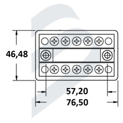 BUSBAR DUAL 100A