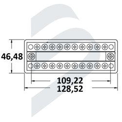 BUSBAR DUAL 100A