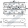 JUNCTION BOX WITH DOUBLE BAR 2 X 5 +2