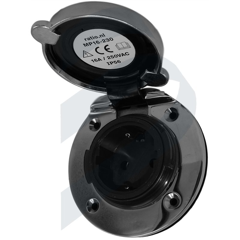 Base De Enchufe Schuko 16 A 250V~ Con Sistema De Embornamiento 1click Simon 100