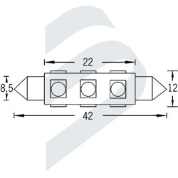 FESTOON 8,5-42 4SIDES