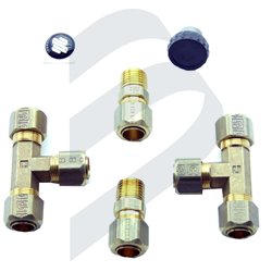 DUAL STATION 12MM TUBE FITTING KIT ULTRAFLEX UP39 TO UP45