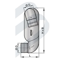 VETUS GOOSENECK TYPE LT90