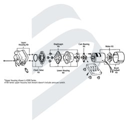 KIT MEMBRANA FLOJET 4000 QUAD