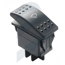Three-position switch for windscreen wipers