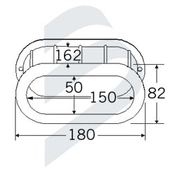 DESAGÜE OVAL TRANSOM