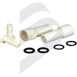 SHOWER HOSE CONNECTION SERVICE KIT - WHITE