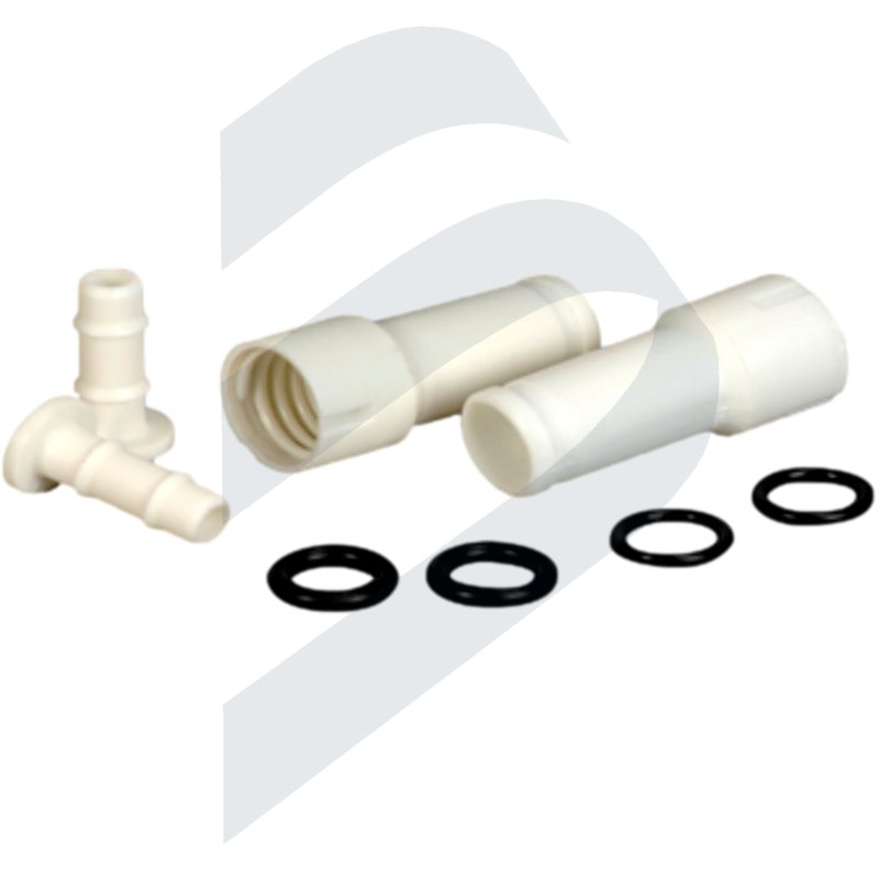 SHOWER HOSE CONNECTION SERVICE KIT - WHITE