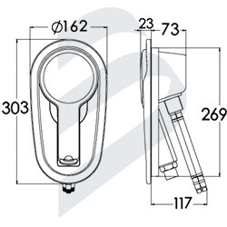 RECESS FIT SHOWER - C/H