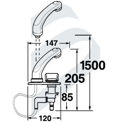 ELEGANCE COMBO TAP AND SHOWER - COLD