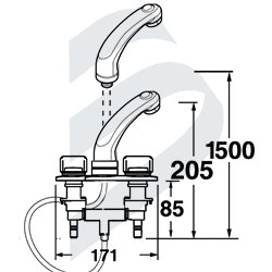 ELEGANCE COMBO TAP AND SHOWER - MIXER