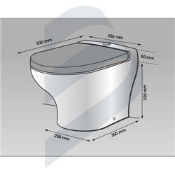 S-SHORT COMFORT SANIMARIN TOILET 24V