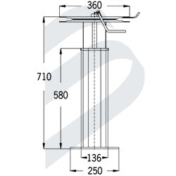 TELESCOPIC SEAT PEDESTAL