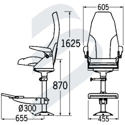 800 SAILOR WITH FOOTRESTS