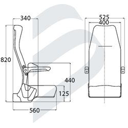 ASIENTO BANQUETA ABATIBLE