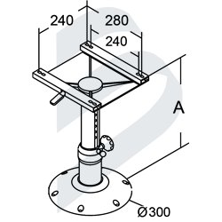 SEAT PEDESTAL GLOSSY