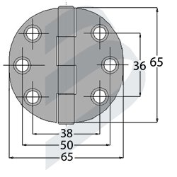 COVERED CABINET HINGE