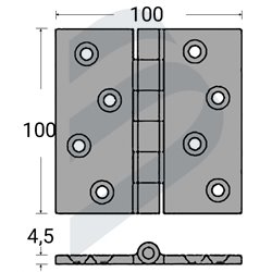 BISAGRA HEAVY-DUTY ASIMÉTRICA