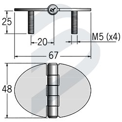 HINGE ROCA67