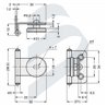 INSET GLASS DOOR HINGE