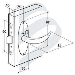 CERRADURA MOBELLA `COMPACT`