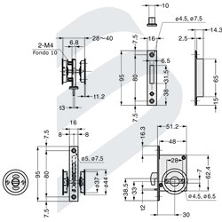 SLIDING DOOR LATCH