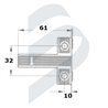 ADAPTADOR PARA BATIENTE