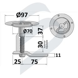 HEAVY DUTY HATCH LATCH