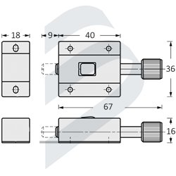 PUSH BARREL BOLT