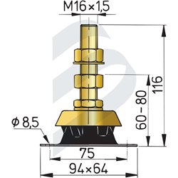 Vetus flex engine- mounting type 25V