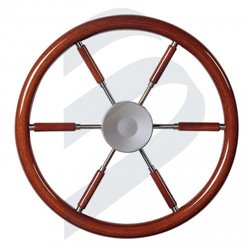 Steering wheel 380mm mahogany rim and spokes