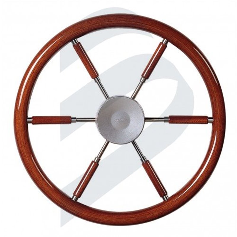 Steering wheel 380mm mahogany rim and spokes