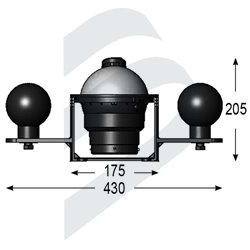 GLOBEMASTER STEEL BOAT COMPASS