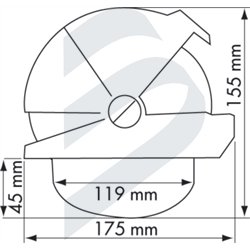 OFFSHORE COMPASS - FLAT CARD