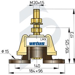 Flexible engine mounting type lmx210